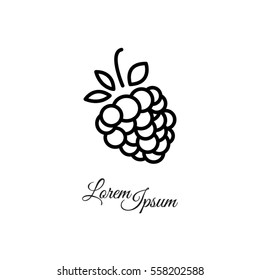 Web line icon. Raspberries