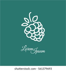 Web line icon. Raspberries