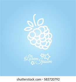 Web line icon. Raspberries