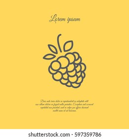 Web line icon. Raspberries