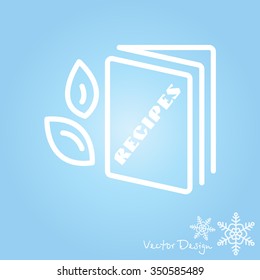 Web line icon. Recipe Book
