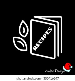 Web line icon. Recipe Book