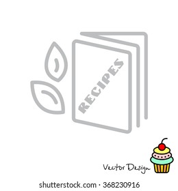 Web line icon. Recipe Book