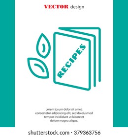 Web line icon. Recipe Book