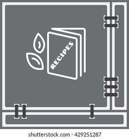 Web line icon. Recipe Book