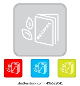 Web line icon. Recipe Book