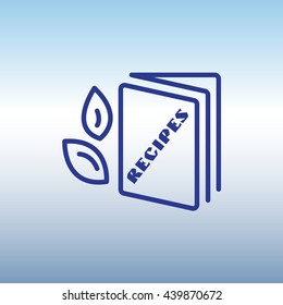 Web line icon. Recipe Book