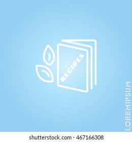 Web line icon. Recipe Book