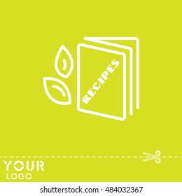 Web line icon. Recipe Book