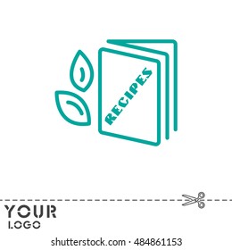 Web line icon. Recipe Book