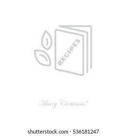 Web line icon. Recipe Book