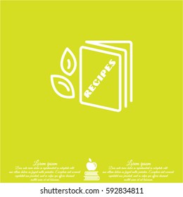 Web line icon. Recipe Book