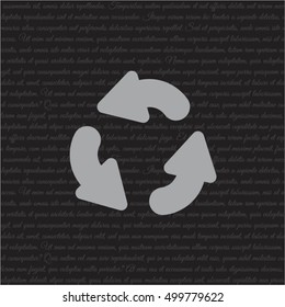 Web line icon. Refresh; three circular arrows