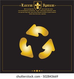 Web line icon. Refresh; three circular arrows