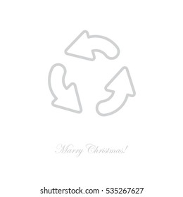 Web line icon. Refresh; three circular arrows