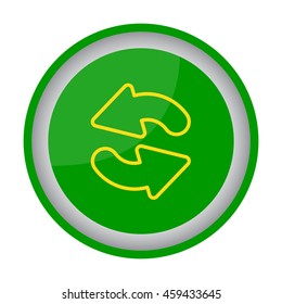 Web line icon. Refresh; two circular arrows