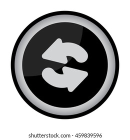 Web line icon. Refresh; two circular arrows