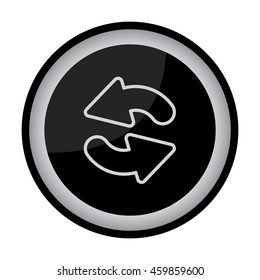 Web line icon. Refresh; two circular arrows