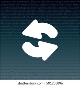 Web line icon. Refresh; two circular arrows