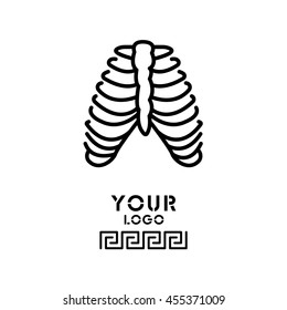 Web line icon. Ribs