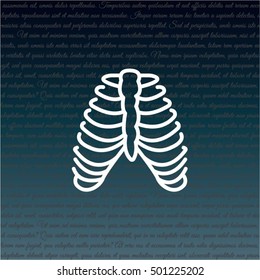 Web line icon. Ribs