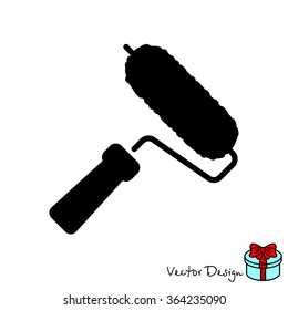Web line icon. Roller for painting, paint roller