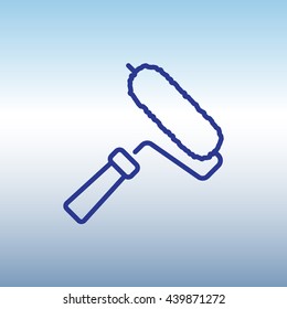 Web line icon. Roller for painting, paint roller