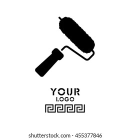 Web line icon. Roller for painting, paint roller