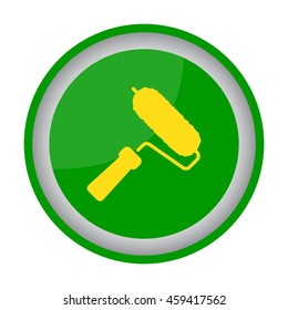 Web line icon. Roller for painting, paint roller