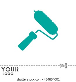 Web line icon. Roller for painting, paint roller