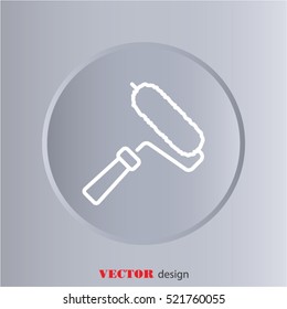Web line icon. Roller for painting, paint roller