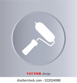 Web line icon. Roller for painting, paint roller