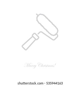 Web line icon. Roller for painting, paint roller
