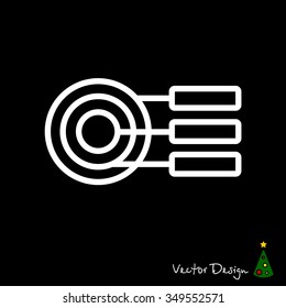 Web line icon. round diagrams, business  graph 