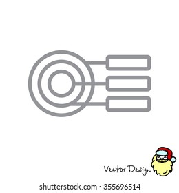 Web line icon. round diagrams, business  graph 