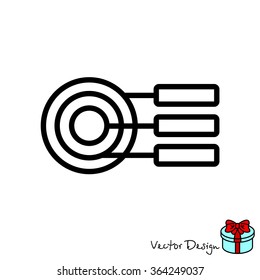Web line icon. round diagrams, business  graph 
