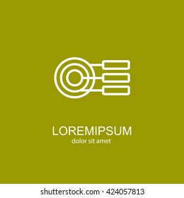 Web line icon. round diagrams, business  graph 