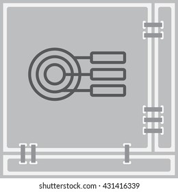 Web line icon. round diagrams, business  graph 