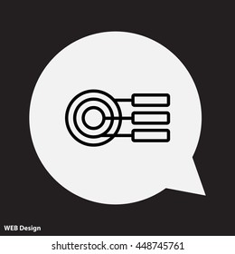 Web line icon. round diagrams, business  graph 