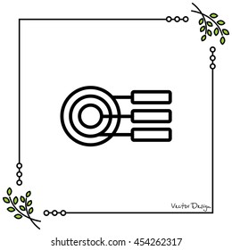 Web line icon. round diagrams, business  graph 