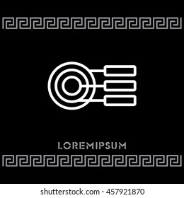 Web line icon. round diagrams, business  graph 