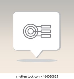 Web line icon. round diagrams, business  graph 