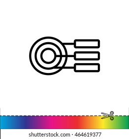 Web line icon. round diagrams, business  graph 