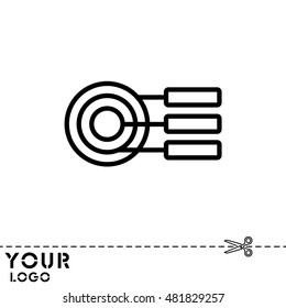 Web line icon. round diagrams, business  graph 