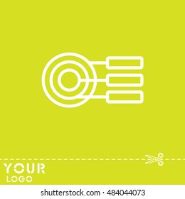 Web line icon. round diagrams, business  graph 