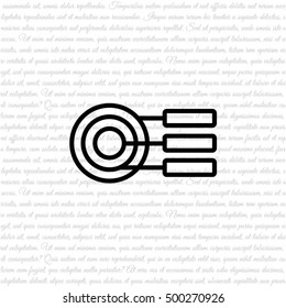 Web line icon. round diagrams, business  graph 