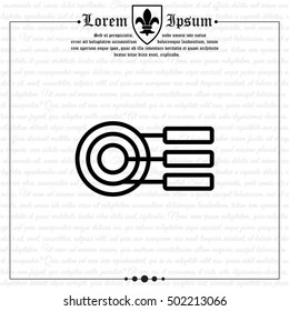 Web line icon. round diagrams, business  graph 