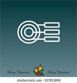 Web line icon. round diagrams, business  graph 