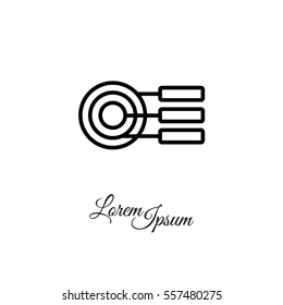 Web line icon. round diagrams, business  graph 