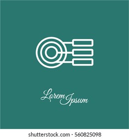 Web line icon. round diagrams, business  graph 